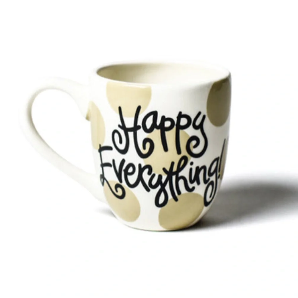 Happy Everything! Neutral Dot Mug